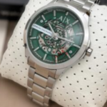 Premium Steel Skeleton Dial Wristwatch