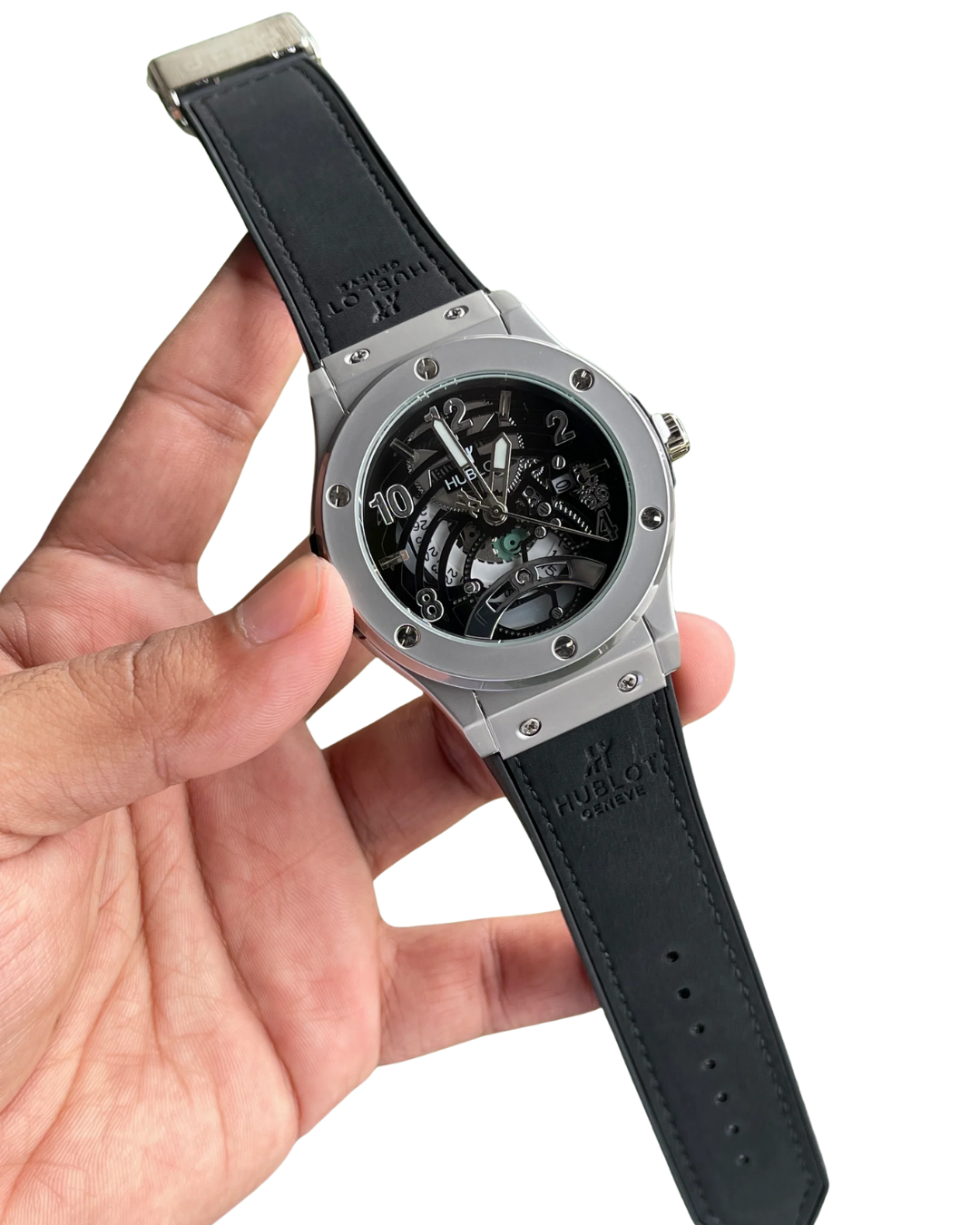 Untitled design - 2026-01-31T121728.996 Hublot Fusion Skeleton Chronograph – Silver Edition - Image 1