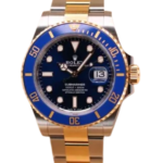 Rolex Submariner Style Blue Bezel Stainless Steel Watch for Men