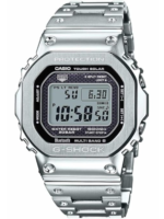 Casio G-Shock Silver Metal Strap Black Dial Men Watch