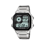 Casio Vintage Digital Stainless Steel Watch – 10 Year Battery