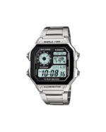 Casio Vintage Digital Stainless Steel Watch – 10 Year Battery