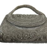 Silver Crystal Party Clutch