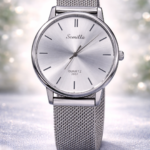 Semilla Silver Classic Mesh Wrist Watch for Women & Girls Classic Dial Quality Stainless Steel
